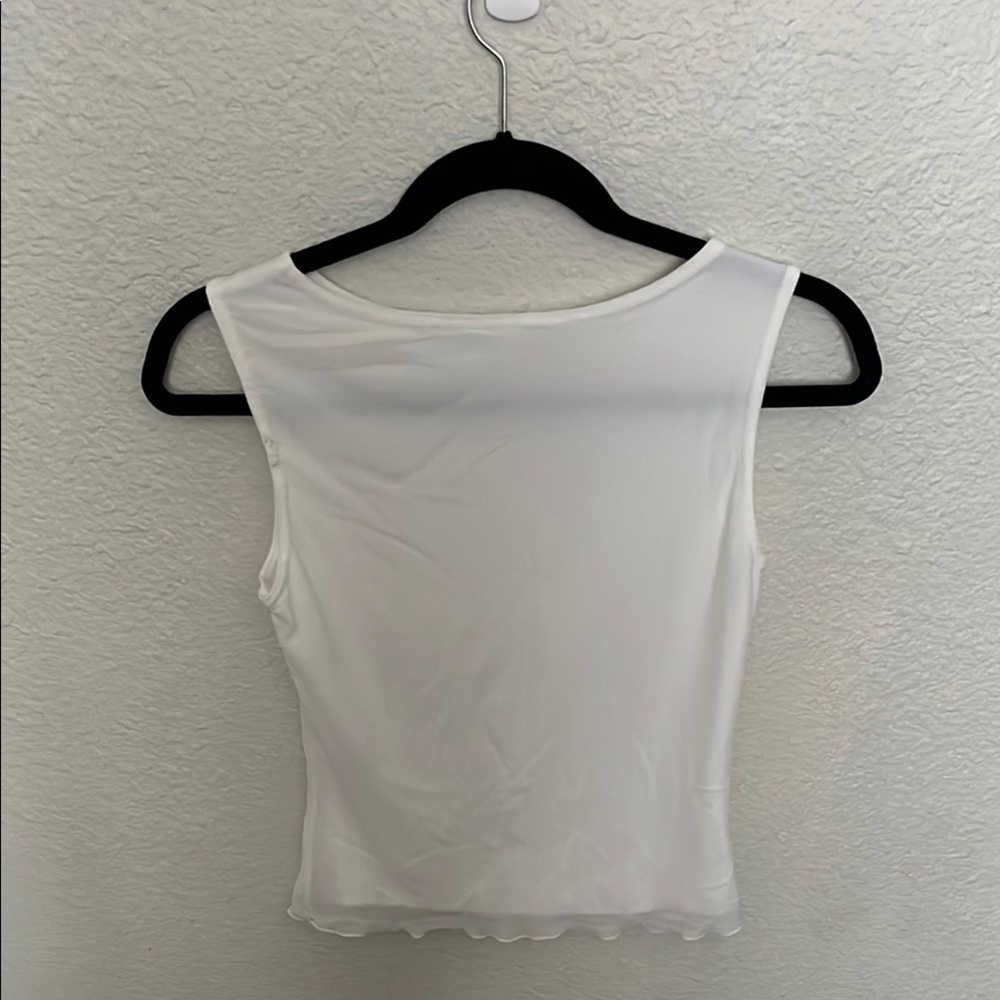 white mesh brandy tank - Picture 3 of 3
